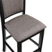 Potomac 42" Round Counter Table & 4 Chairs -Brown/Black