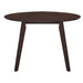 Tioga 47" Round Table-Brown Cherry