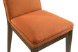 Maggie Dining Chair W/Terracotta Cushion-Walnut