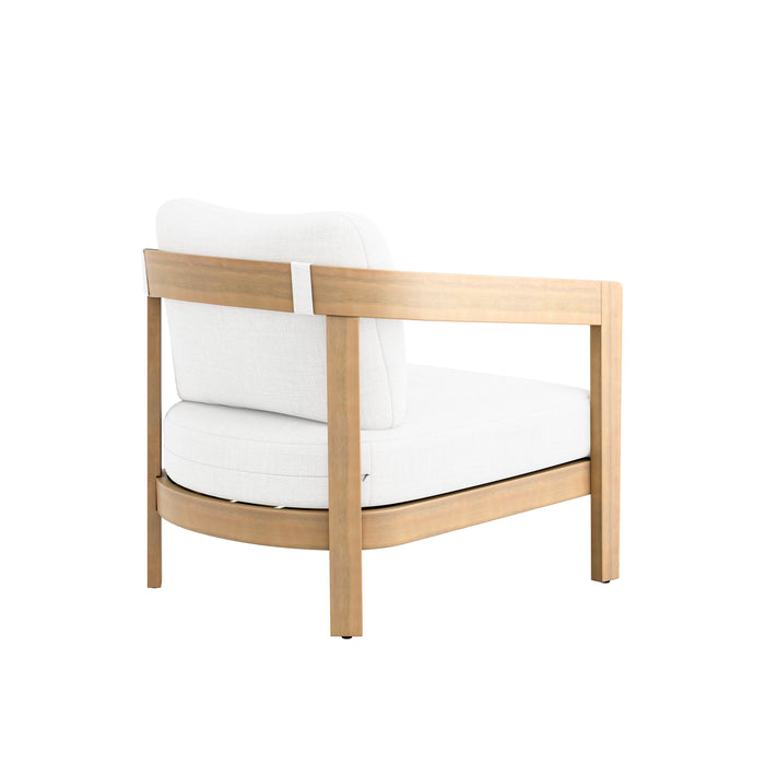 Wesley Patio Club Chair W/ White Cushion