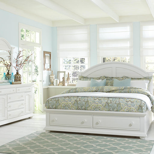 Summer House I Queen Storage Bed, Dresser & Mirror, Chest image