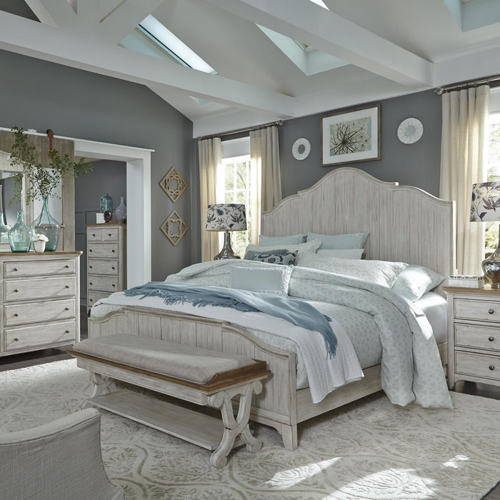 Farmhouse Reimagined Queen Panel Bed, Dresser & Mirror, Chest, Nightstand image