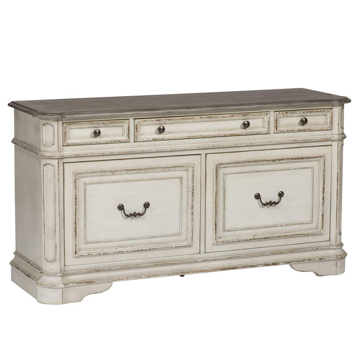 Liberty Magnolia Manor Credenza in Antique White image