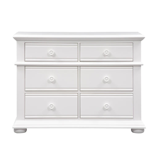 Liberty Furniture Summer House 6 Drawer Dresser in Oyster White image