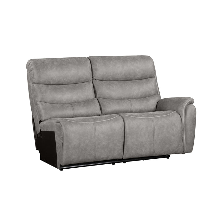 KAMARI RAF LOVESEAT W/ONE RECLINER-GRAY