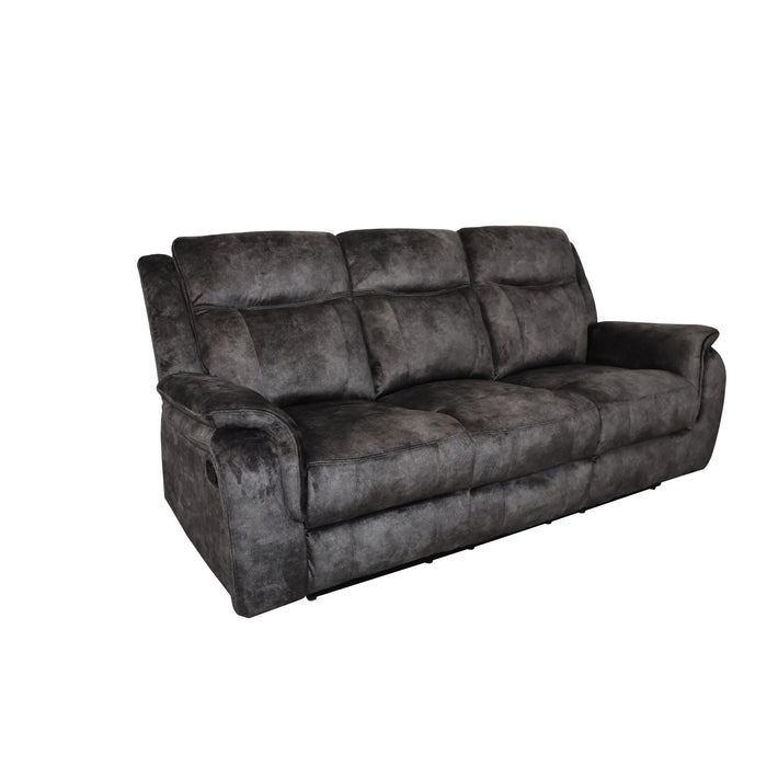 PARK CITY SOFA W/DUAL RECLINER-SLATE