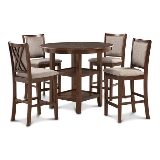 AMY 5 PC COUNTER DINING SET-CHERRY image