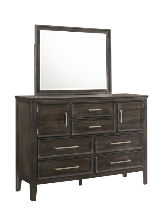 ANDOVER 60" DRESSER W/DOORS-NUTMEG image