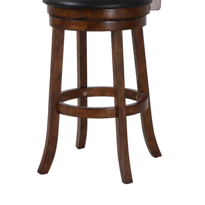 BRISTOL 29" BAR STOOL-DK BROWN W/PU SEAT