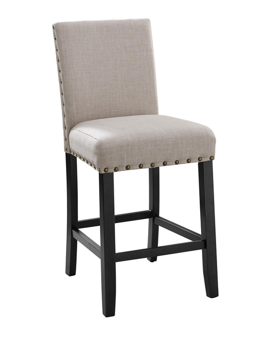 CRISPIN NATURAL BEIGE COUNTER CHAIR- (2/Ctn)