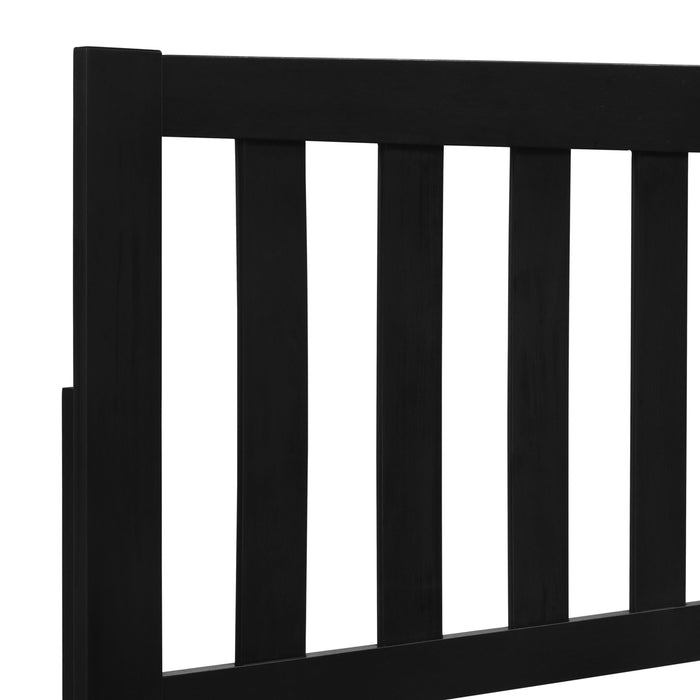 LEO 5/0 Q SLAT BED-HB/FB/RAILS-BLACK