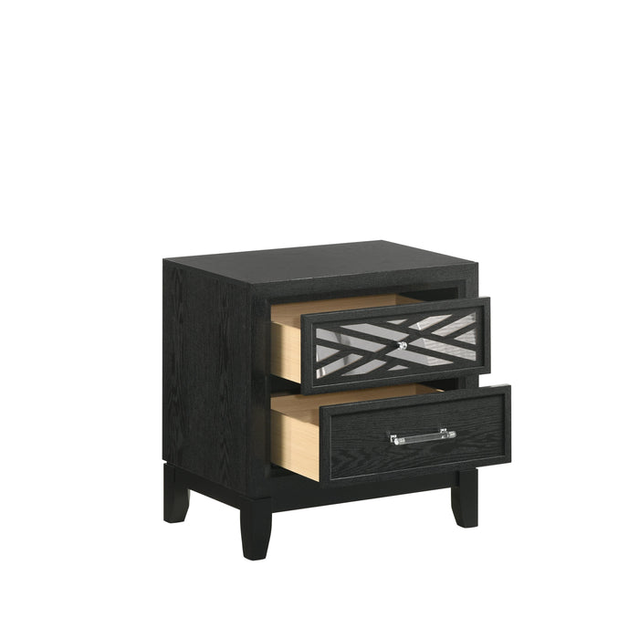 OBSIDIAN NIGHTSTAND-BLACK