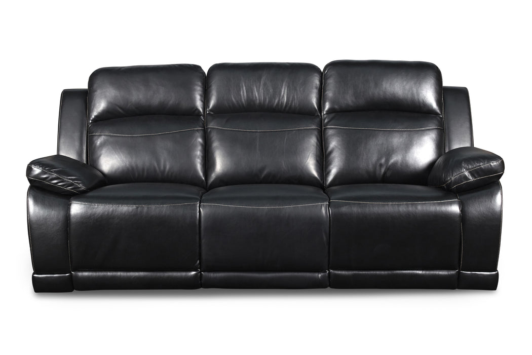 VEGA  DUAL RECLINER SOFA - PREMIER BLACK