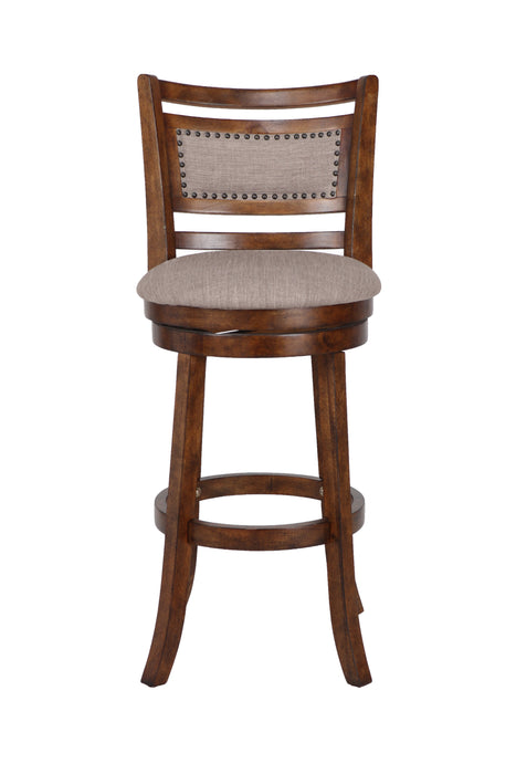 Aberdeen 29" Bar Stool W/Fabric Cushions-Brown