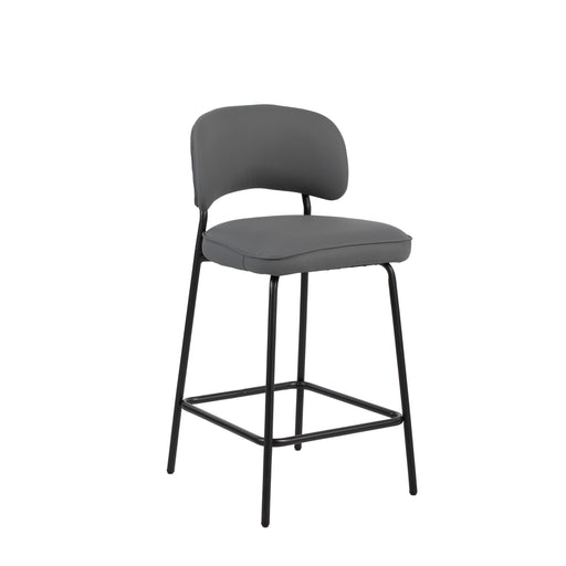 Blythe Gray Vegan Leather Counter Chair (2 Per Carton)
