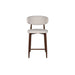 Royce Counter Chair W/Walnut Metal Frame-Beige (2 Per Carton)