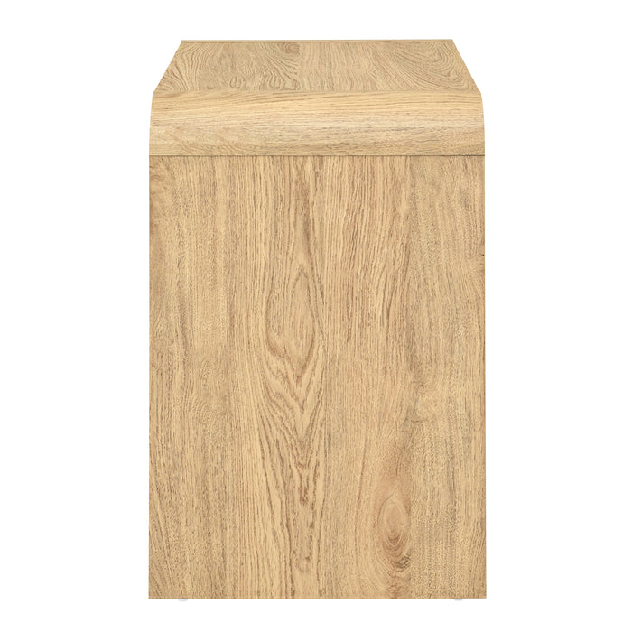 Mara Two Drawer End Table / Bedside Table-Natural