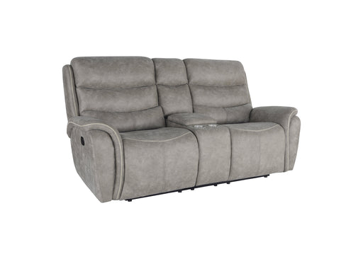 Kamari Console Loveseat W/ Dual Recliners-Gray