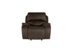 Brookings Glider Recliner W/Pwr Hr & Fr-Brown