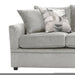 Sylvie Sofa W/4 Accent Pillows-Lush Silver Gray