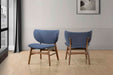 Adler Upholstered Lounge Chair-Blue