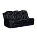 Orion Ii Laf Sofa W/Dual Recliner-Black