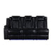 Orion Ii Laf Sofa W/Dual Recliner-Black