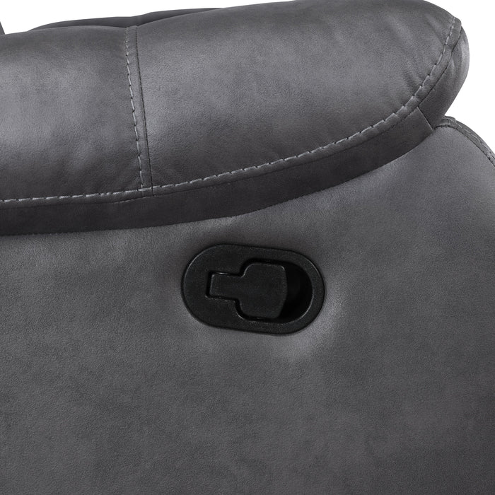 Morello Sofa W/Dual Recliner- Gray