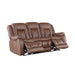 Morello Sofa W/Pwr Fr- Brown