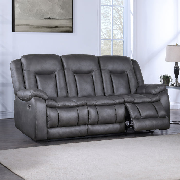 Morello Sofa W/Pwr Fr- Gray