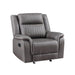 Enzo Glider Recliner- Gray