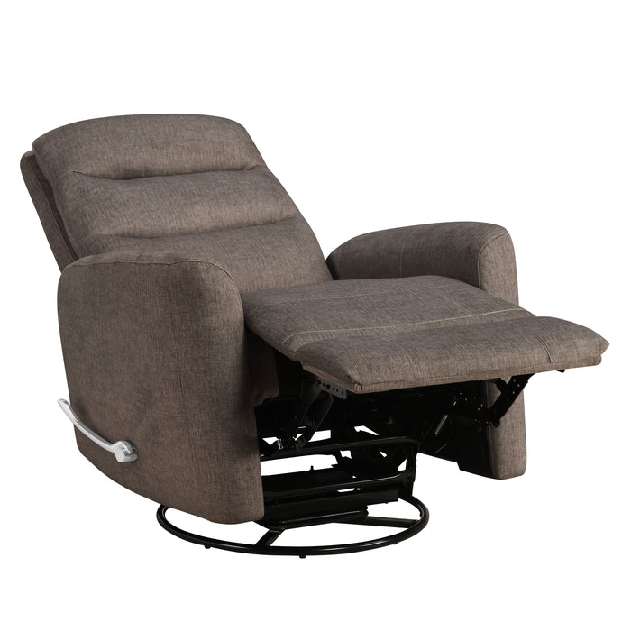 Takami Swivel Recliner-Chocolate Poly