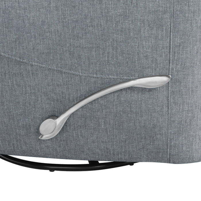 Takami Swivel Recliner-Granite Poly