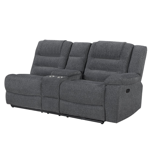 Redondo Raf Console Loveseat W/1 Recliner Pwr Fr-Dk Gray