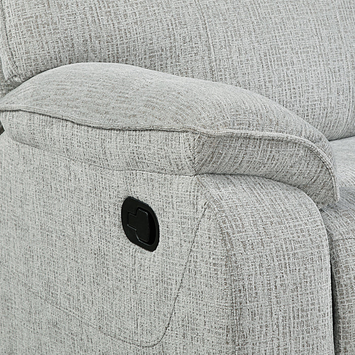 Chablis Reclining Sofa-Mist Gray