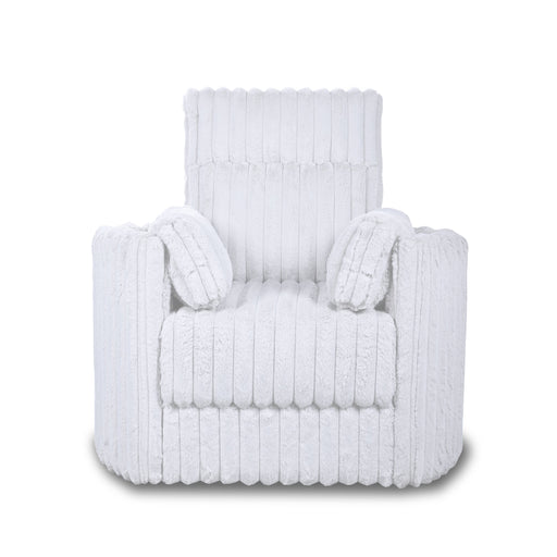 Embrace Swivel Accent Chair-White