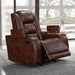 Chester Glider Recliner-Brown