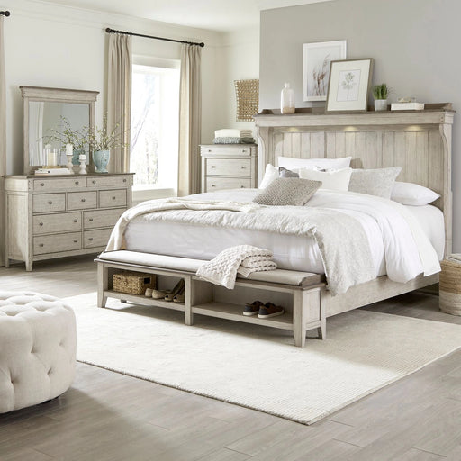 Ivy Hollow King California Mantle Storage Bed, Dresser & Mirror, Chest image