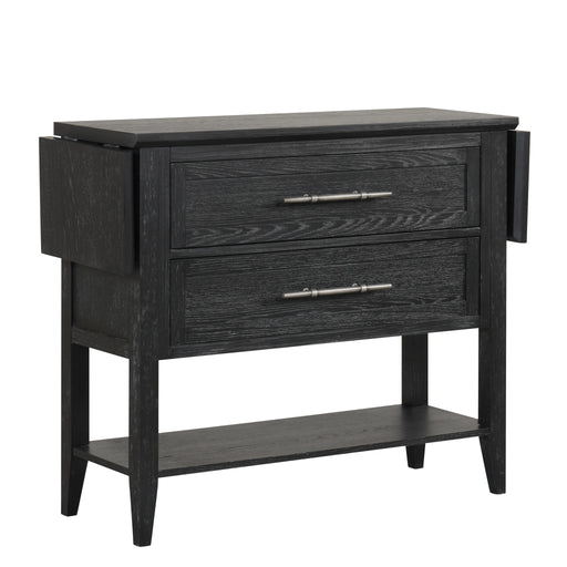 Sable Crest Drop Leaf Server-Black