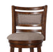 Aberdeen 29" Bar Stool W/Fabric Cushions-Brown