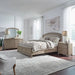 Avalon King Uph Storage Bed, Dresser & Mirror, Night Stand image