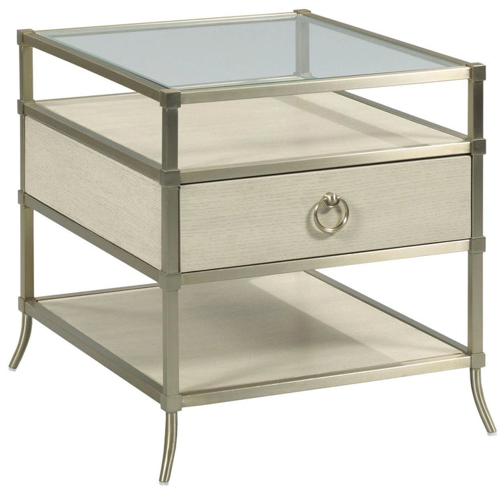 American Drew Lenox Capri End Table in Rich Clear Lacquer