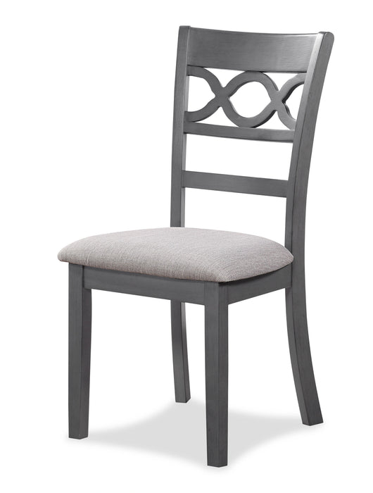 Cori Round Dining 5 Pc Set-Gray