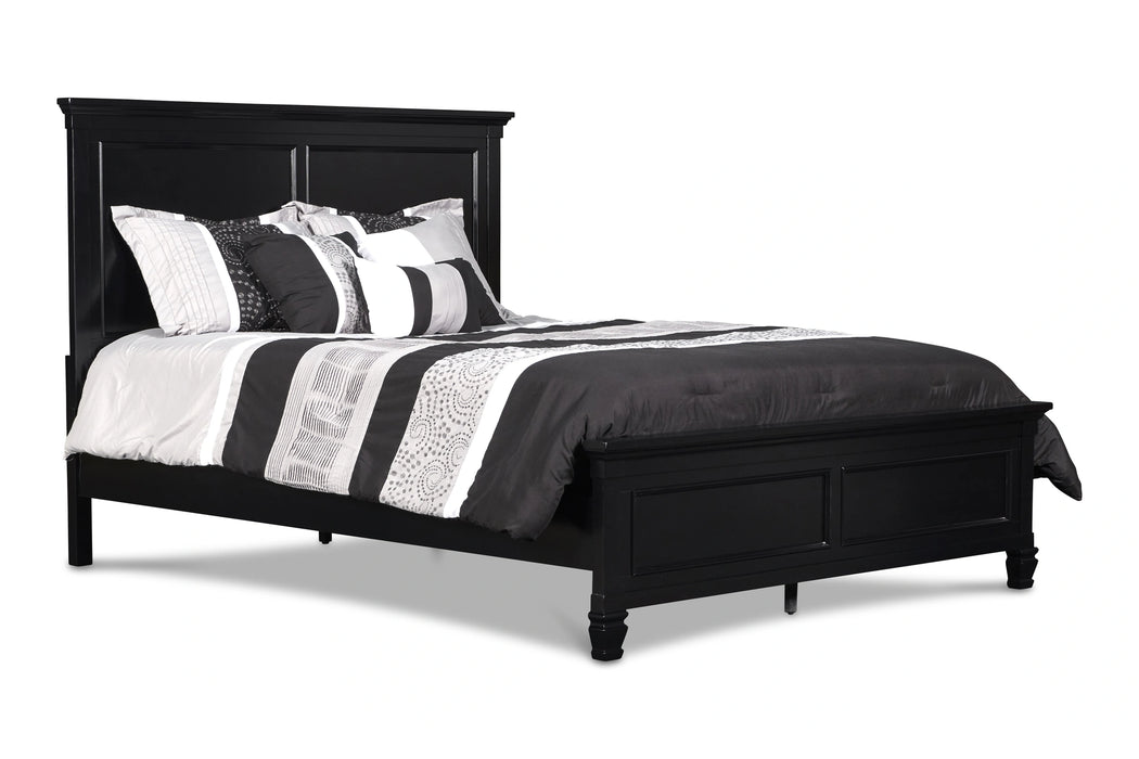 TAMARACK Eastern King-California King EK/WK HEADBOARD, FOOTBOARD & SLATS- BLACK