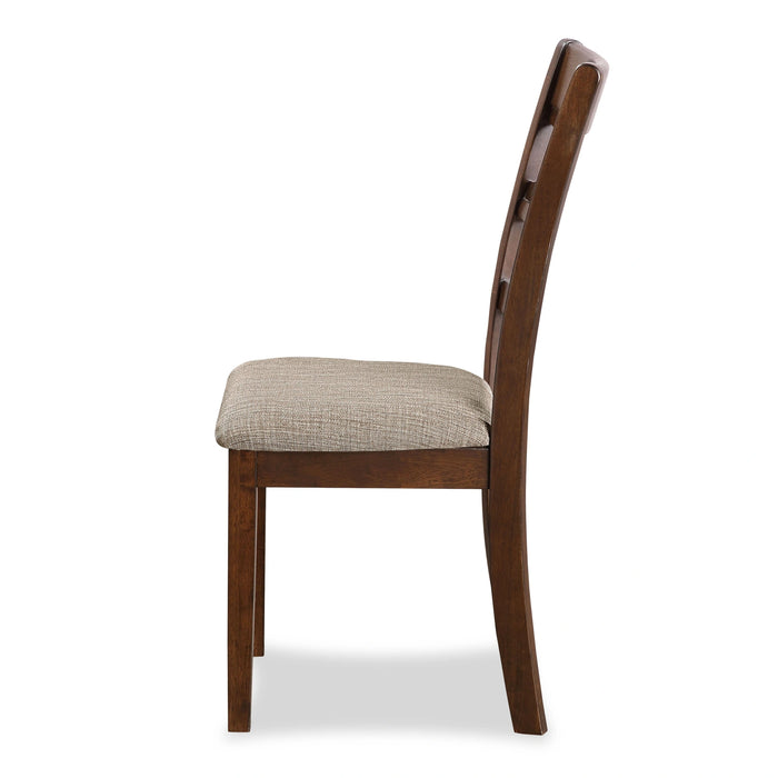 Cori Round Dining 5 Pc Set-Brown Cherry