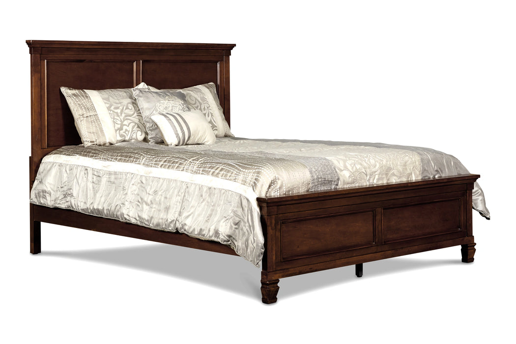 TAMARACK Eastern King-California King EK HEADBOARD, FOOTBOARD & SLATS- BRN CHERRY