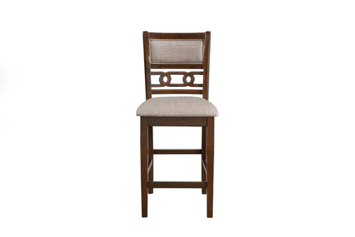 Gia 5 Pc 42" Square Counter Table & 4 Chairs-Cherry