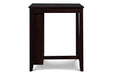Gia 3 Pc 30" Storage Counter Table & 2 Chairs-Ebony