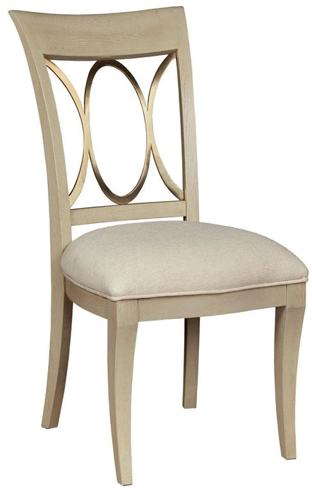 American Drew Lenox Casiano Side Chair in Rich Clear Lacquer (Set of 2)