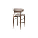 Royce Counter Chair W/Walnut Metal Frame-Toast (2 Per Carton)